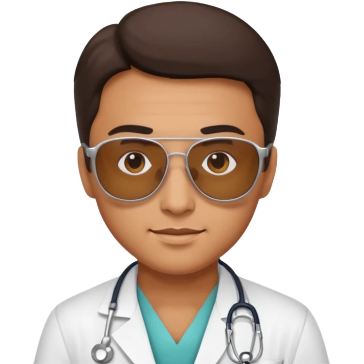 doctor with sunglasses emoji