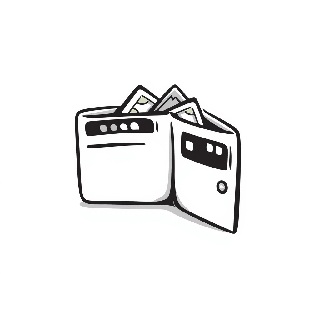 aesthetic white wallet emoji