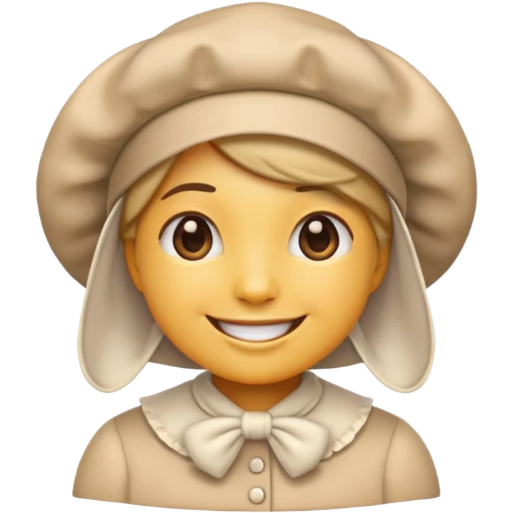 Modern emoji with a bonnet emoji