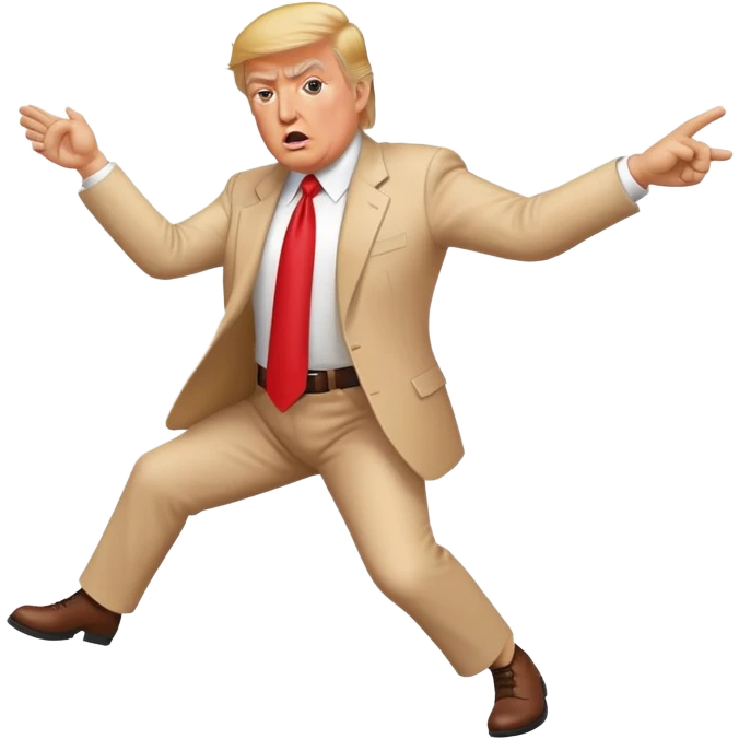 Trump getting kicked emoji