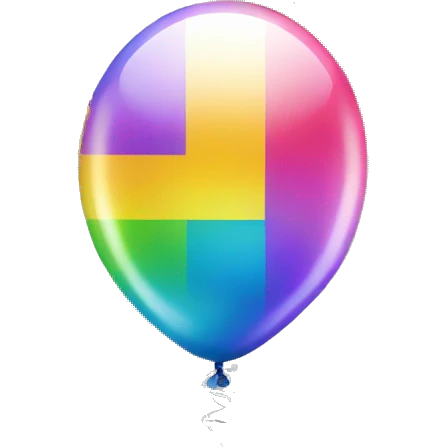 number one foil balloon emoji