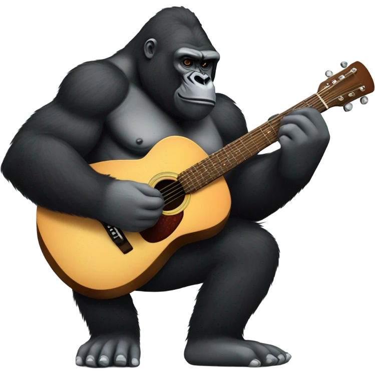 Gorilla with guitar  emoji