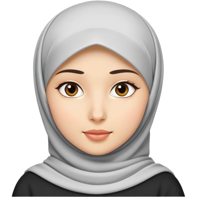hijab girl with neck open emoji