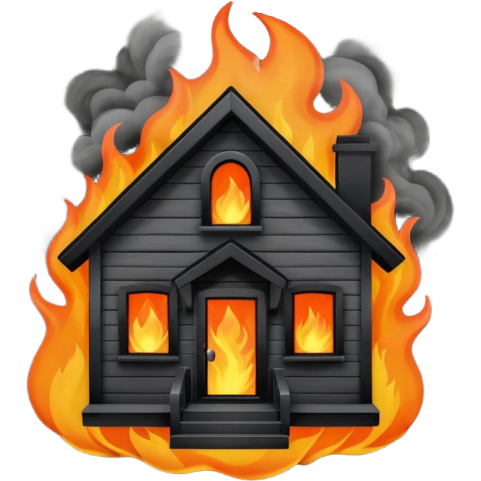 generate australlian house in fire emoji