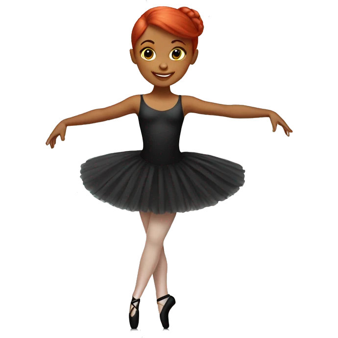 red head ballerina emoji