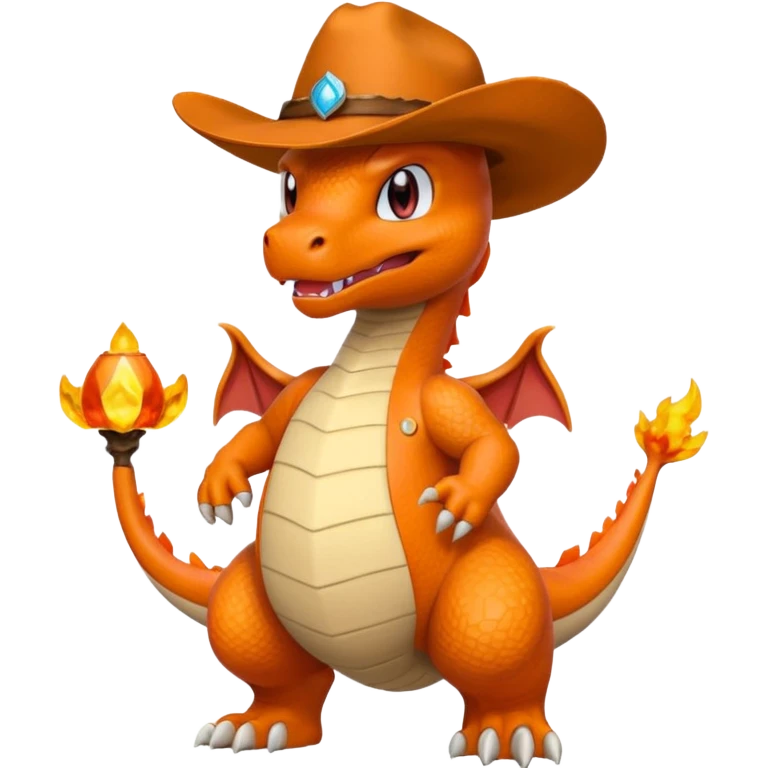 Charizard con sombrero baquero emoji