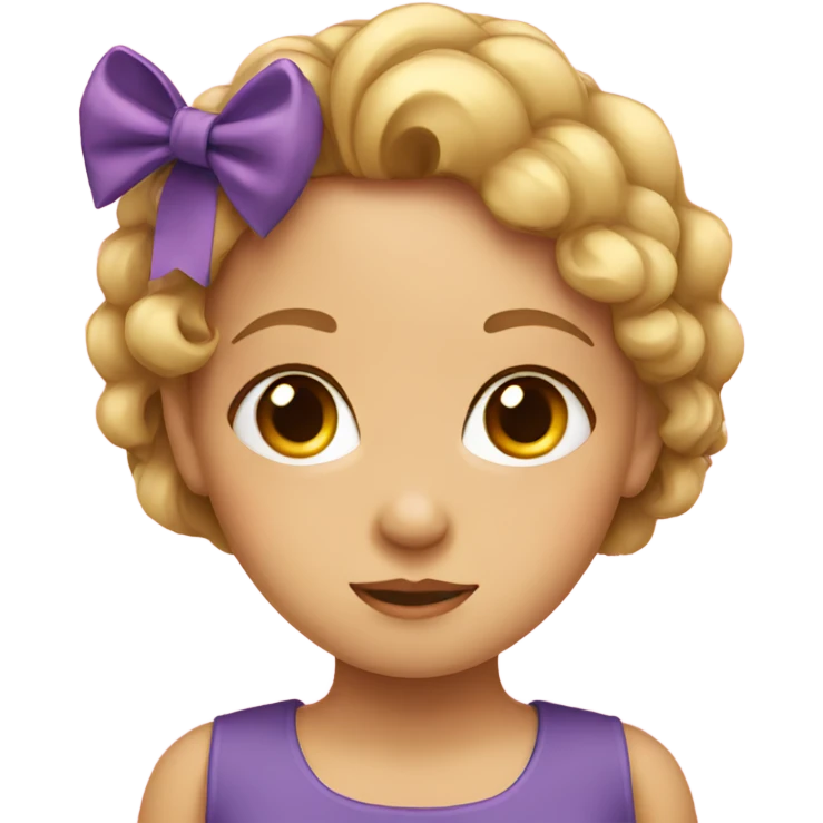 Girl with a bow emoji