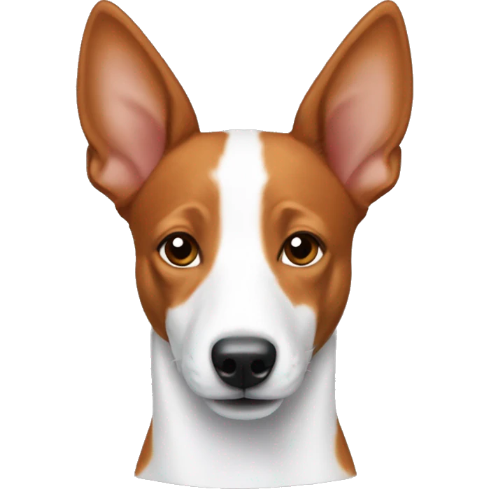 Red-haired white Basenji emoji