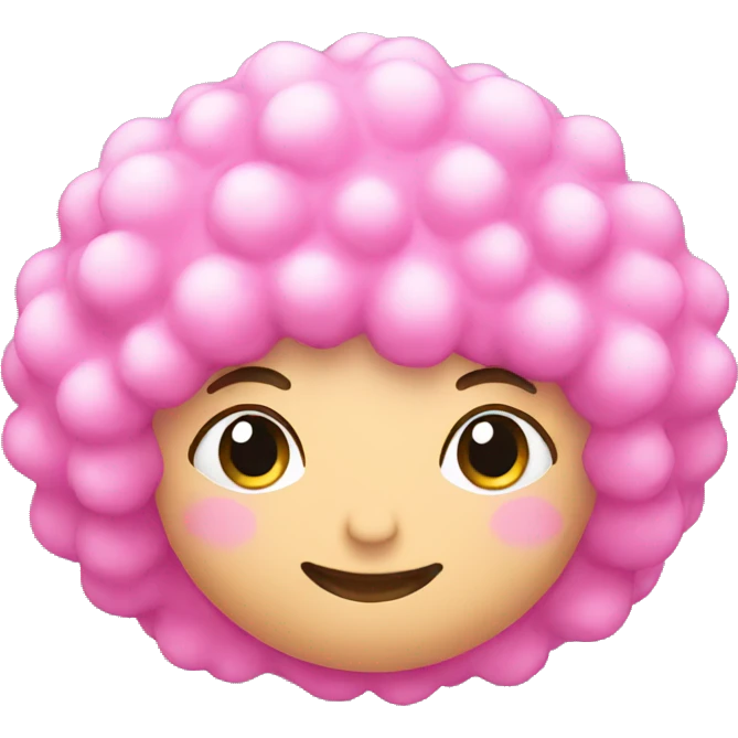 pink shower puff emoji