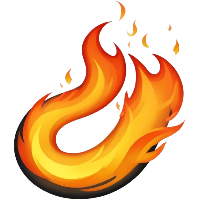 Black fire emoji