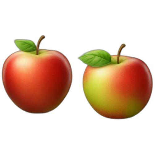 Pomme vert et pomme rouge emoji
