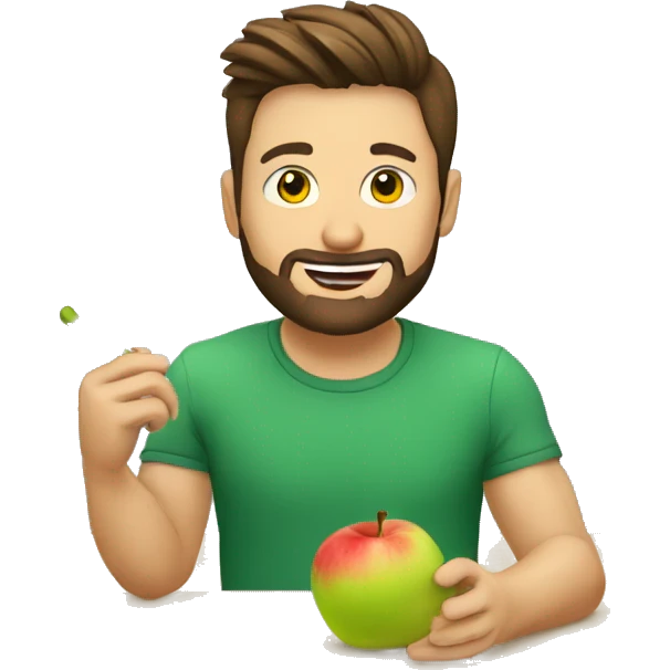 Giroud qui mange une pomme  emoji
