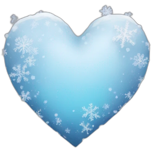 winter heart emoji