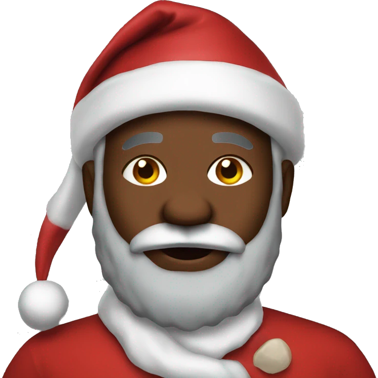 black santa emoji
