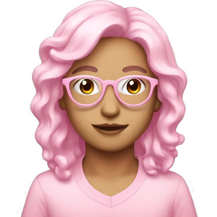 Pastel Pink glasses emoji