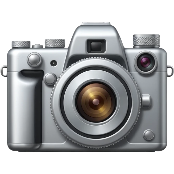 small full metallic camera emoji