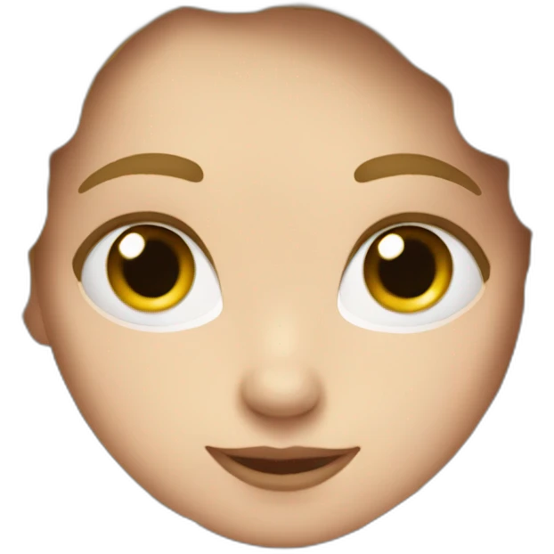 A white girl taking photo emoji