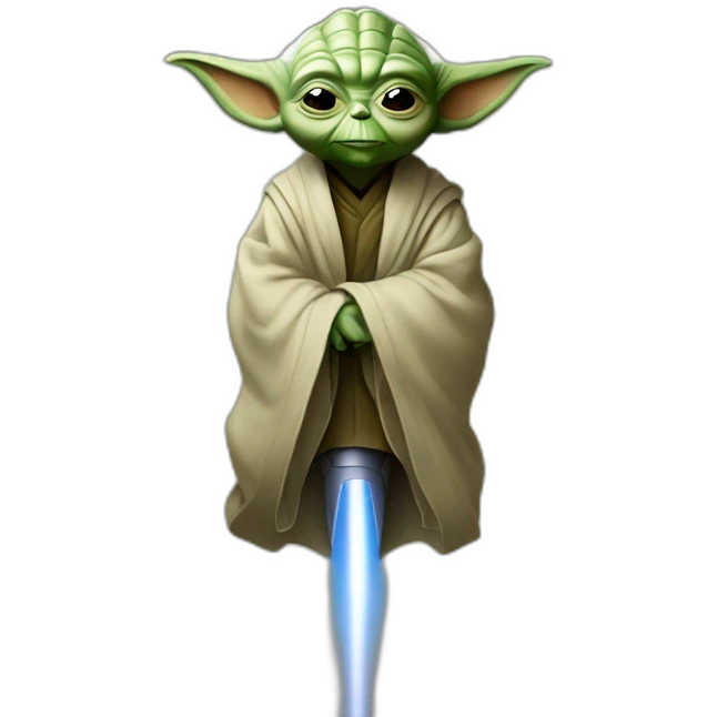 master yoda on rocket emoji