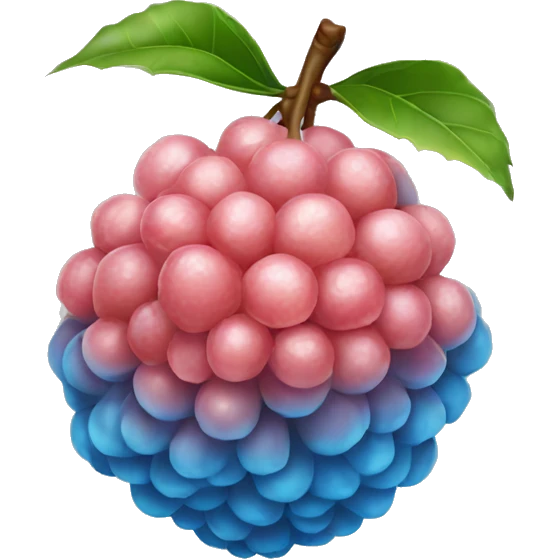 Lychee Blue color emoji