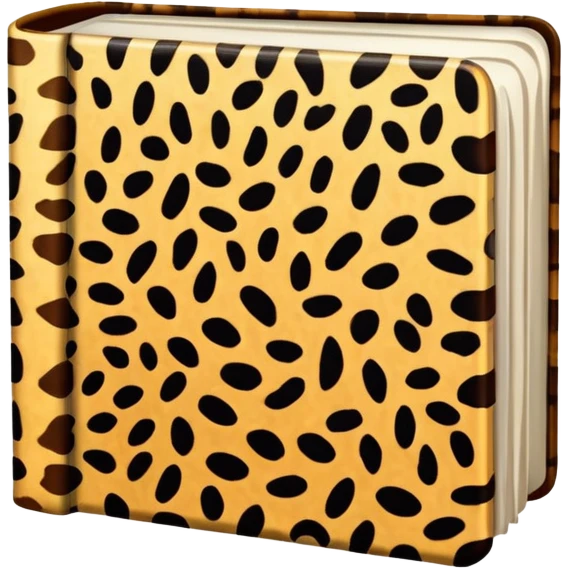 📕leopard print book emoji
