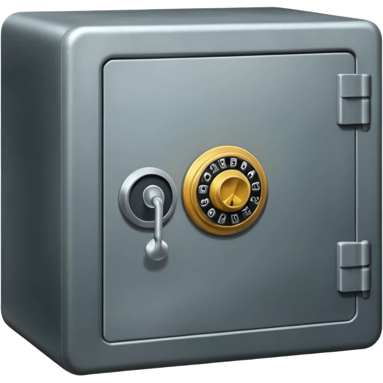 a metal safe emoji