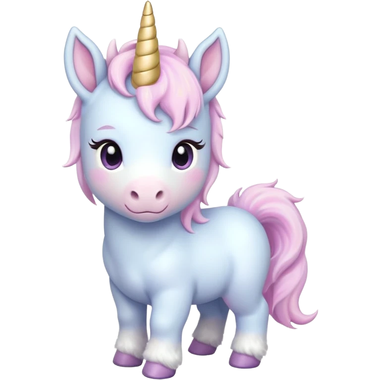 baby unicorn, chibi full body emoji