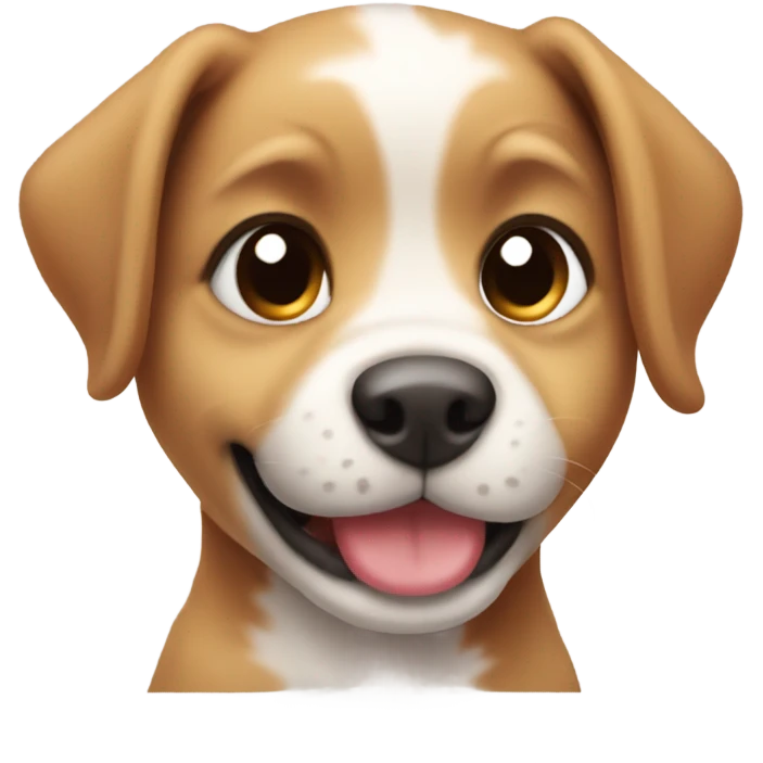 Cute puppy emoji