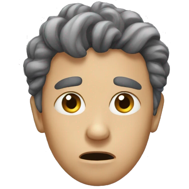 Weird and nervous  emoji
