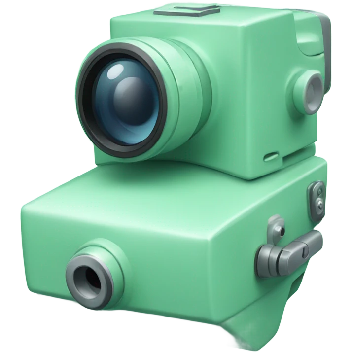 video camera mint green color  emoji