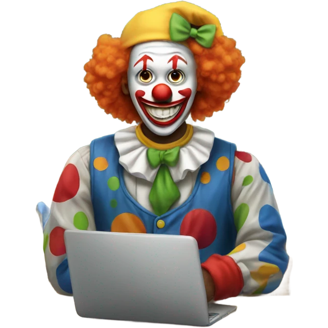 Clowns working at a school  emoji