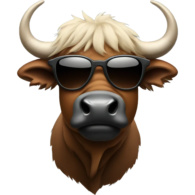 Buffalo with shades emoji