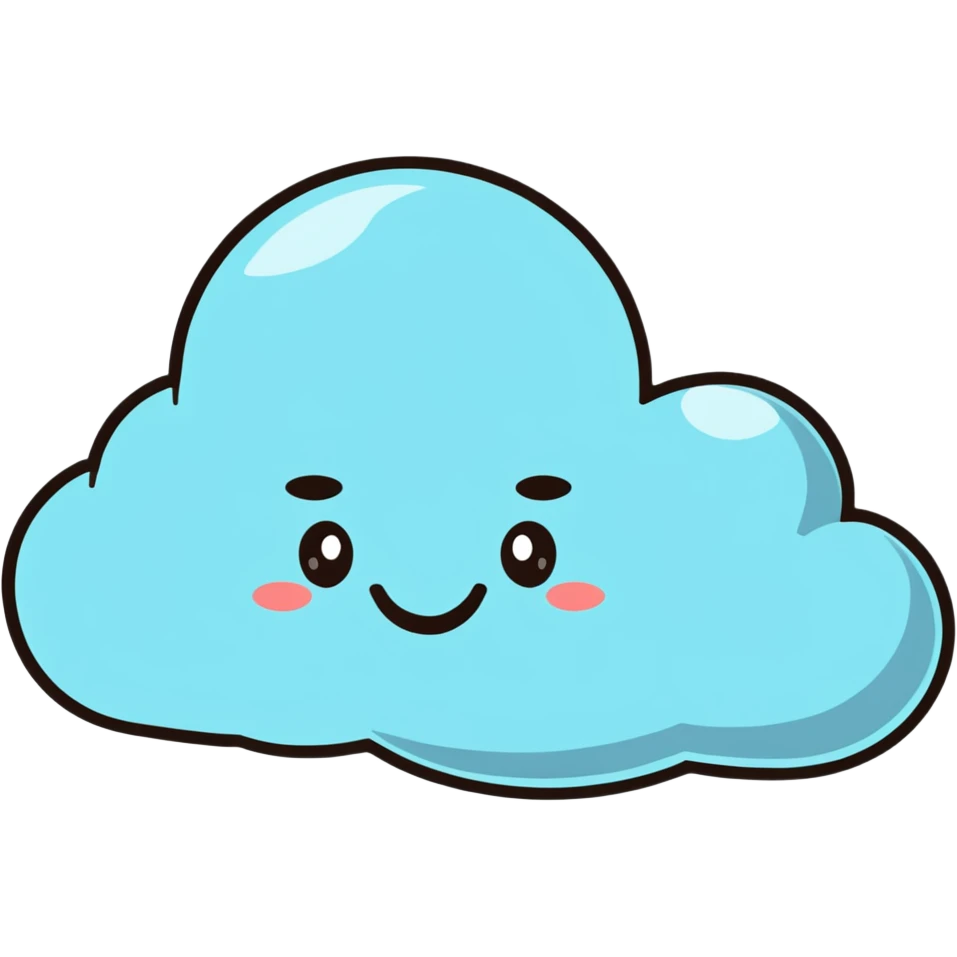 happy cloud emoji