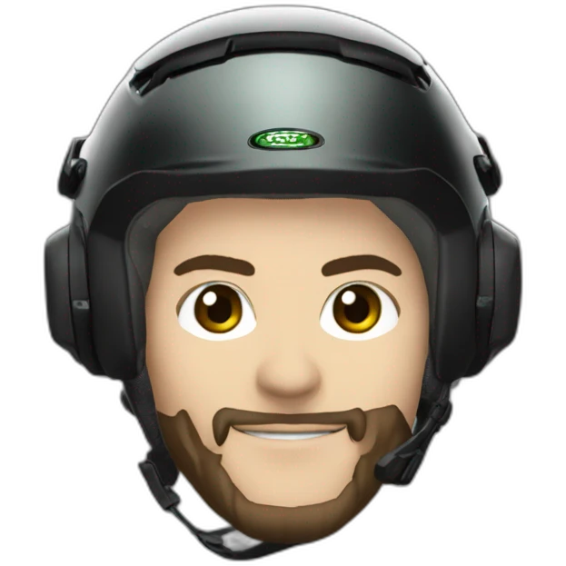 Un homme avec un casque sur une Kawasaki Z800 noir emoji