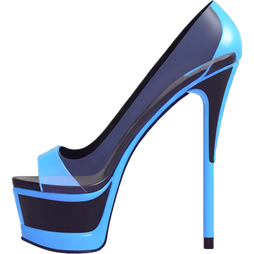 transparent platform heel emoji