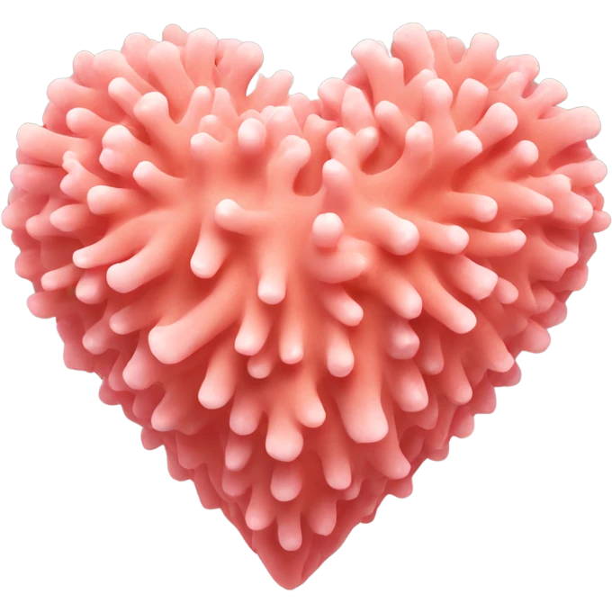 coral pink heart  emoji