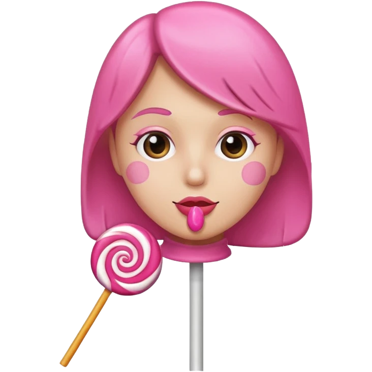 Sucking a lollipop  emoji