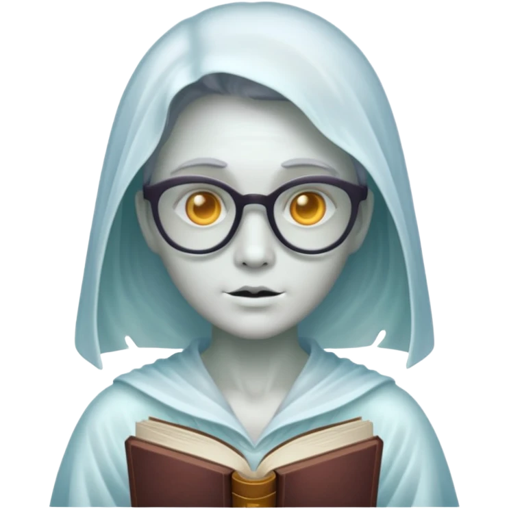 Ghost Librarian we can see through  emoji
