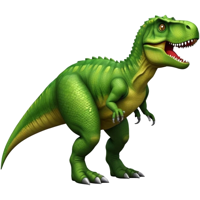 green t-rex dinosaur emoji