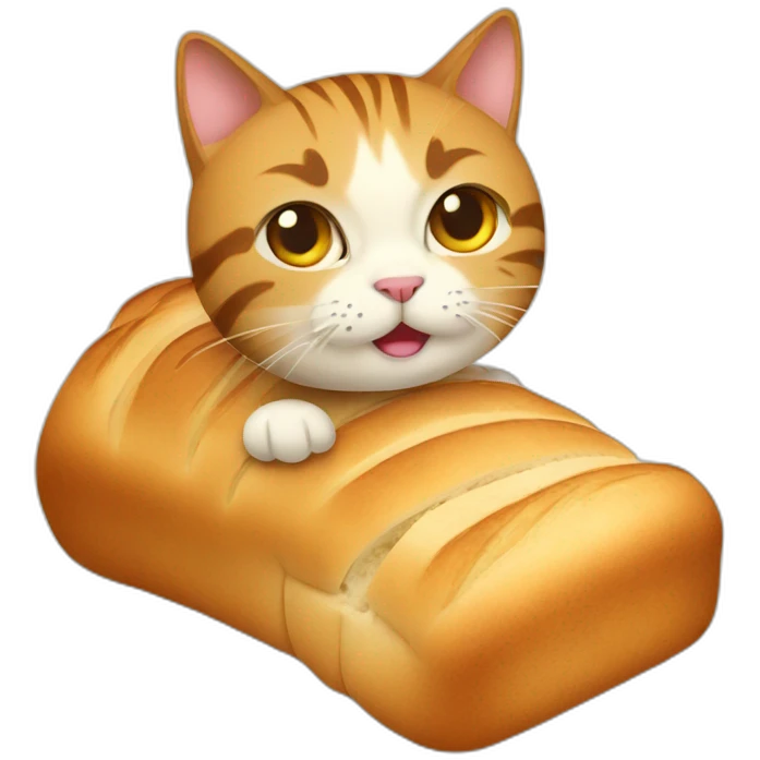 bread with cat emoji