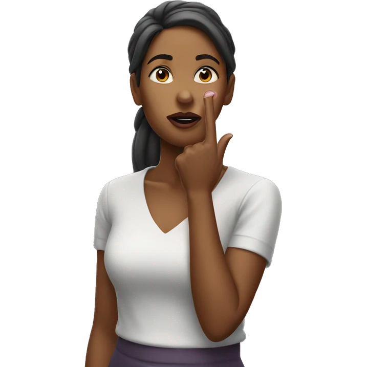 woman blow kiss emoji