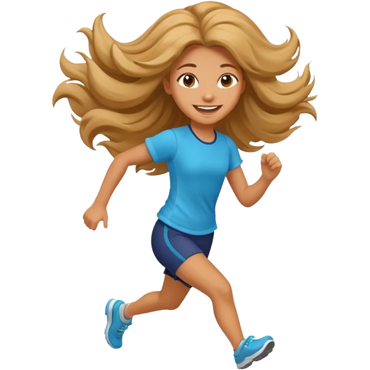 girl running emoji