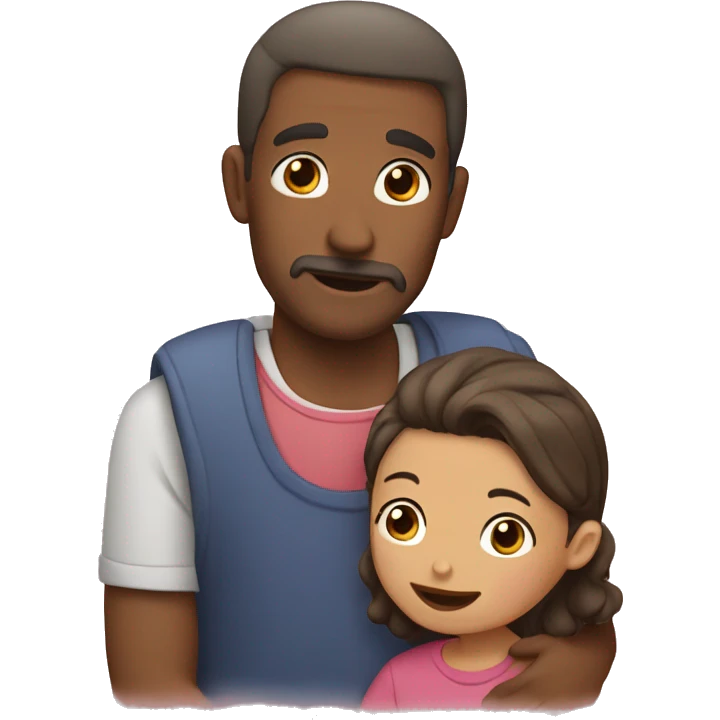 papa abraza a hijo emoji