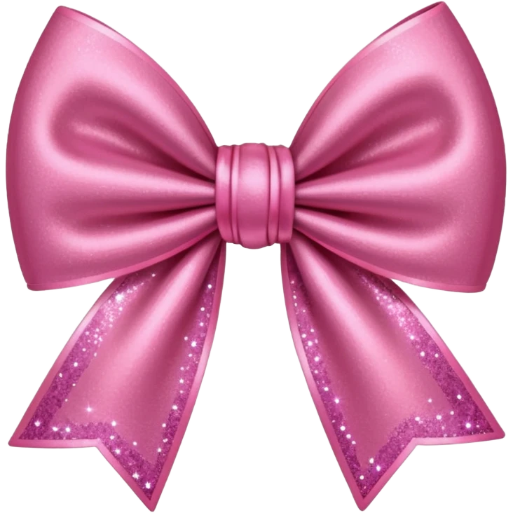 bow glitter pink emoji