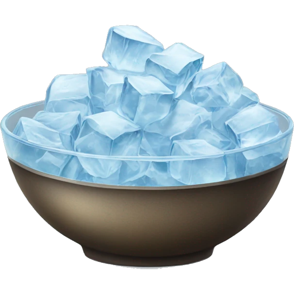 Bowl of ice emoji