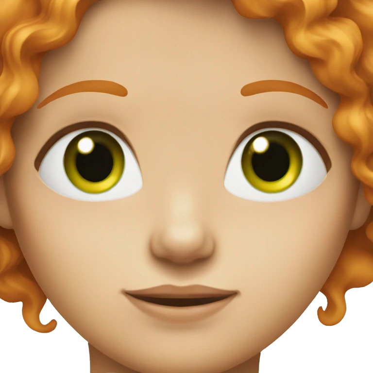 ginger girl with green eyes  emoji