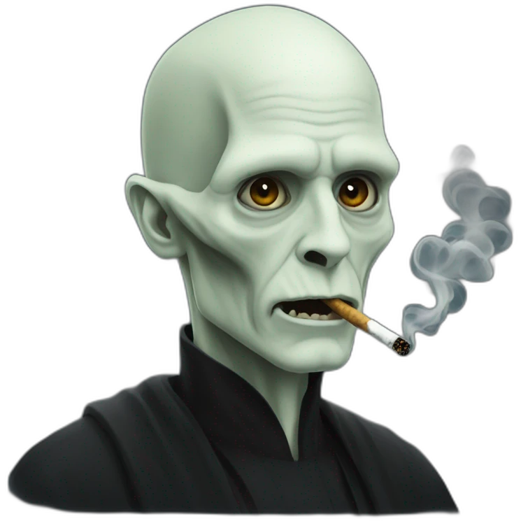 Lord Voldemort smoking emoji