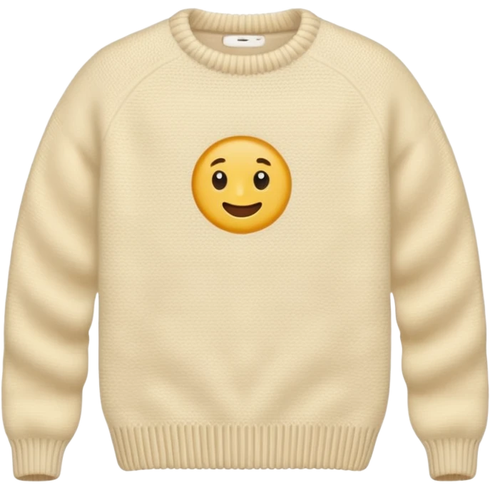 cream colored sweater emoji