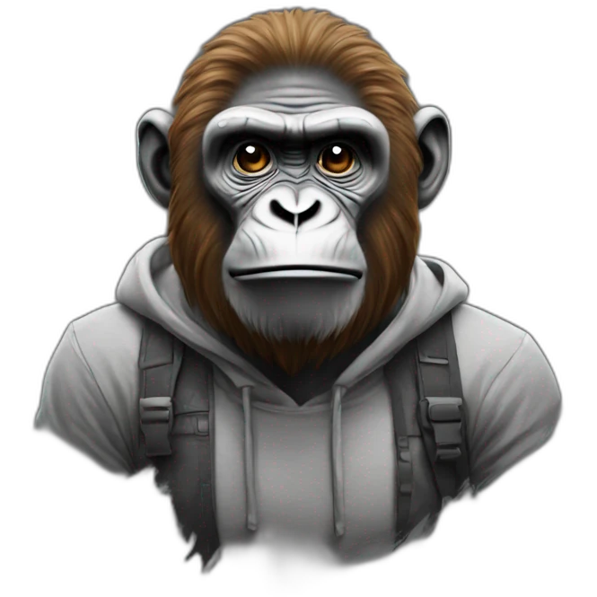 a tshirt designs of ape emoji