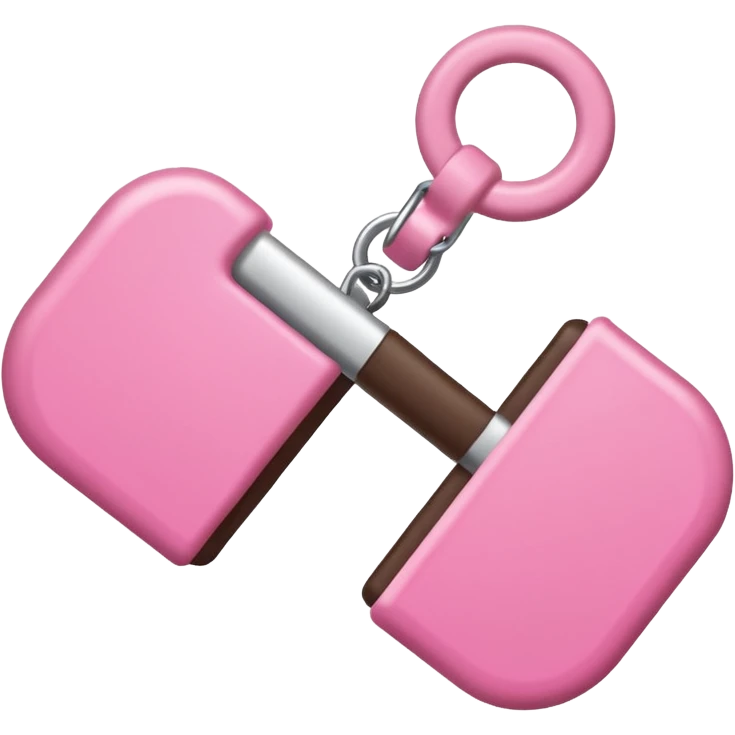 Half brown half pink word say pegging emoji