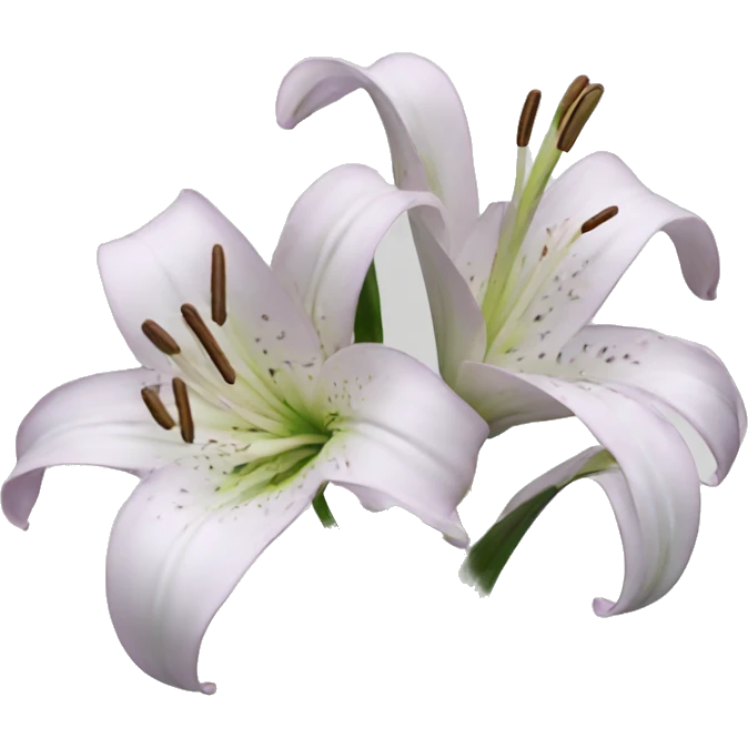 Lily flowers small emoji
